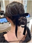 【お呼ばれヘアセット】ふんわりシニヨンスタイル
