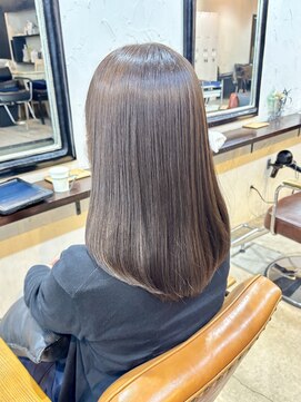 エトネ ヘアーサロン 仙台駅前(eTONe hair salon) 艶髪　髪質改善縮毛矯正　グレージュカラー