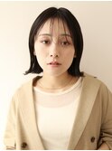 大人のシースルーボブ