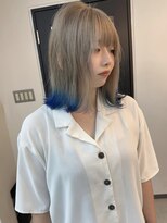 ヴェルデ(Verde)&nbsp;デザインカラー ブルーカラー エンドカラー 裾カラー