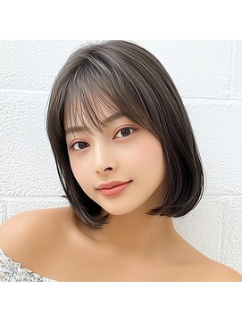 モンド ヘアクリエーション 下荒田店(monde hair creation) 【monde】ぷつっとボブ×切りっぱなしボブ×シースルーバング