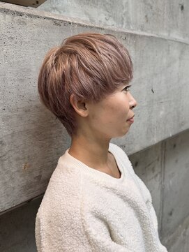 アジリ(agili) ショートカット/マッシュ/ホワイトベージュ/マッシュショート