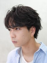 フィフス 大分(fifth)&nbsp;大分フェザーパーマメンズカットフェザーショートツーブロック