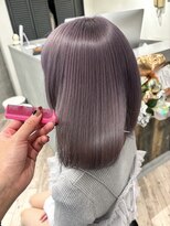 ルーブ トウキョウ(Loob. TOKYO) ハイトーンカラーミルクティーピンクベージュレイヤーカット韓国