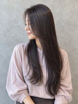 ビューティースペースラルジュヘアー(Beauty Space Large hair)&nbsp;縮毛矯正×黒髪ストレートロング艶感