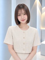 フォト 新宿三丁目(foto)&nbsp;髪質改善縮毛矯正地毛風ストレート切りっぱなしボブ