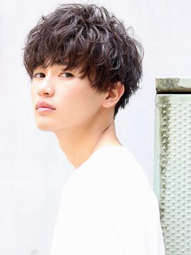 ネイビー(NAVY) ニュアンスパーマ！シガーマッシュ