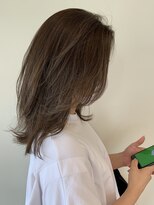 マヤ 小瀬店(MYA)&nbsp;ミディアムレイヤーベージュAujua/白髪ぼかし