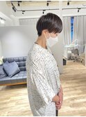 アシメ刈り上げショート