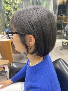 シェル 吉祥寺(shell) グレージュカラー/ボブウルフ/黒髪/ココアベージュ