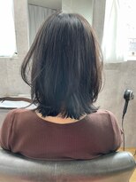 カームバイリコ 学芸大学(calm by liko) 斜めバング/グレージュカラー/デザインカラー/学芸大学