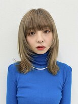 アイトーキョーエス 渋谷(AI TOKYO S)&nbsp;ミディアムレイヤー/ミルクティーベージュ/顔周りレイヤー