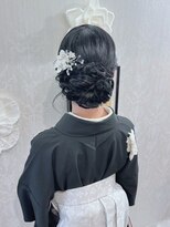 卒業式 袴着付け アップスタイル