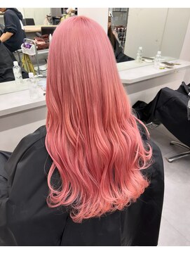 ベレーザ 渋谷(BELEZA) 6745ベビーピンク艶髪ハイトーンカラーホワイトピンク韓国ロング