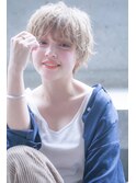 【kate 大宮】ハイトーンブロンド×外国人風ショートヘア