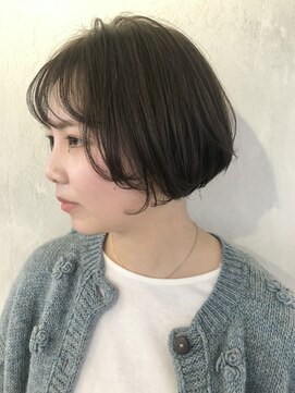 マイル 渋谷(mile) 【SATSUKI】コンパクトボブ × カーキアッシュ