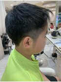 キッズサマーカット　ツーブロック　束感　マッシュ　ショート