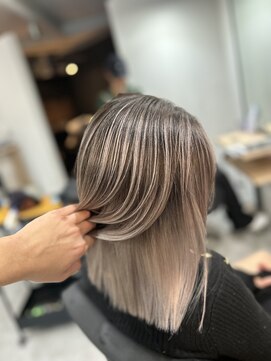 ラフ 難波店(LAFF) #セミディ#シアーカラー#ショートヘア#姫カット#ダークアッシュ