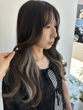 ヘアメイク オブジェ(hair make objet) 韓国スタイル インナーカラー