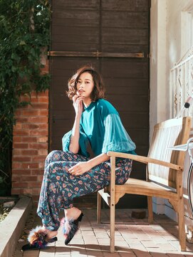 カバーヘア ブリス 志木南口駅前店(COVER HAIR bliss) 透明感ダークアッシュかきあげ前髪こなれボブパーマtk志木