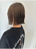 Say.黒髪ボブルフネビージュ小顔ワンレン切りっぱなしボブ表参道
