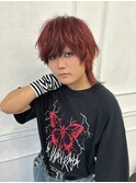 中性レッド黒ウルフ
