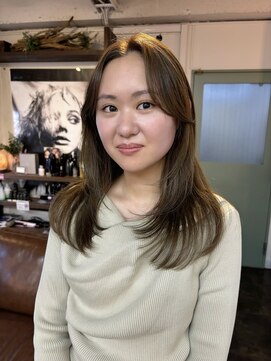 コレット ヘアー 大通(Colette hair) レイヤースタイル × オリーブベージュ