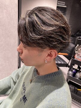 ネクストネオ 静岡(NEXT NEO) NEXT NEO【櫻田】毛流れセンターパート　ハイライトメッシュ