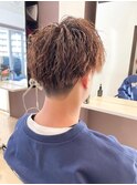 メンズヘア ツイストピンパーマ