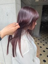 ヲタク(wotaku.) ピンクラベンダー暖色カラーブリーチカラーダブルカラー髪質改善