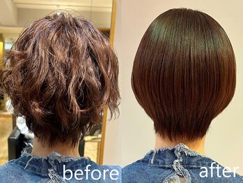 パーマ落としラボ アピッシュ 銀座(apish)の写真/年間２万人のパーマ施術の実績！パーマを理解しているからこそ、キレイにパーマを落とせます◎