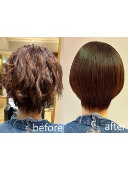 年間２万人のパーマ施術の実績！パーマを理解しているからこそ、キレイにパーマを落とせます◎