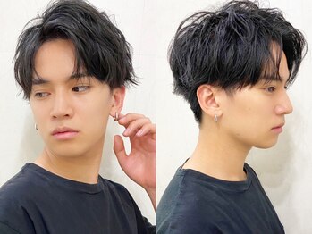 アルーシェウィズスカイ 原宿(Alushe with Sky)の写真/メンズからも好評のカット技術！メンズパーマ、ブリーチカラーで最新トレンドスタイルに★[原宿/表参道］