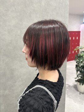 プライズ 成増店(prize) ショートボブウルフレッドカラーアンブレラカラー