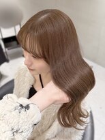 ロンドウル 熊本(Lond ulu) ウェーブミディアムメルティカラー×ブリーチなし韓国【熊本】