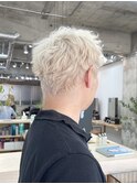 ムラシャン仕上げのホワイトブロンド☆