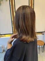 サラビューティーサイト 志免店(SARA Beauty Sight) 【琉希也style】白髪ぼかしハイライト/ミディアム/ベージュ