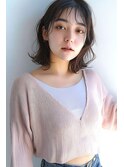 シースルーバング　　外はね　　ゆるふわ