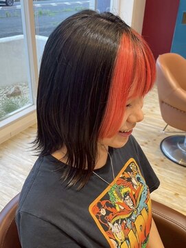 アルコ(Arco) 鮮やかカラーで魅せる!顔周りのアクセントカラー/ブリーチ