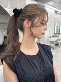 韓国前髪 くびれヘア イメチェン 美髪夏のヘアアレンジ