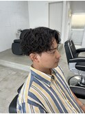 波巻きパーマ