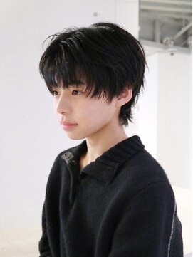 アイティーバイアルバム 藤沢店(IT by ALBUM) ブルーブラックスペインカールスパイキーショート_ba549113