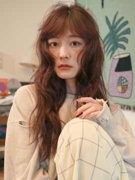 シティ(sity.) 【sity.】 巻き髪 ピンクカラー 顔周りカット