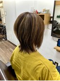 白髪ぼかしハイライト