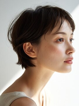 ルージュシー ショートボブ(RU10C) 40代/レイヤーボブ/白髪ぼかしハイライト/白髪染め