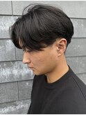 MEN’S HAIRセンターパートスパイラルパーマニュアンスパーマ