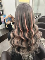 グランディールヘアデザイン(grandir hairdesign)&nbsp;ピンクメッシュ×ブラックローライト！-Yurika-