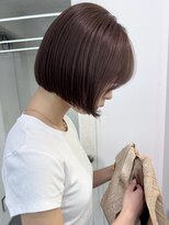 ベイルーム(BAYROOM by HONEY omotesando) 内巻きボブ/タイトボブ/パープルベージュ/透明感カラー