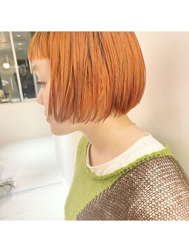 シロ(ciLo) orangeボブ × ぱっつん。