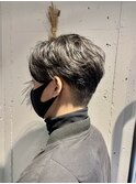 前下がりセンターパート